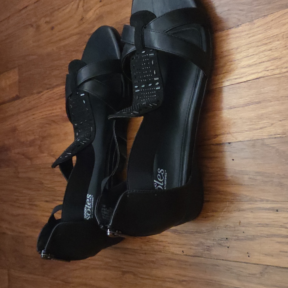 Catherines Elegant Black Sandals 10W NIB (No Lid) - Picture 11 of 13